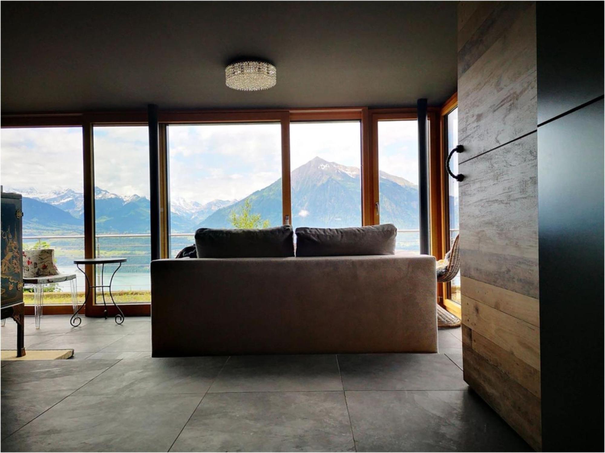 Chalet With View Of The Mountains And The Thun Lake Sigriswil Eksteriør billede