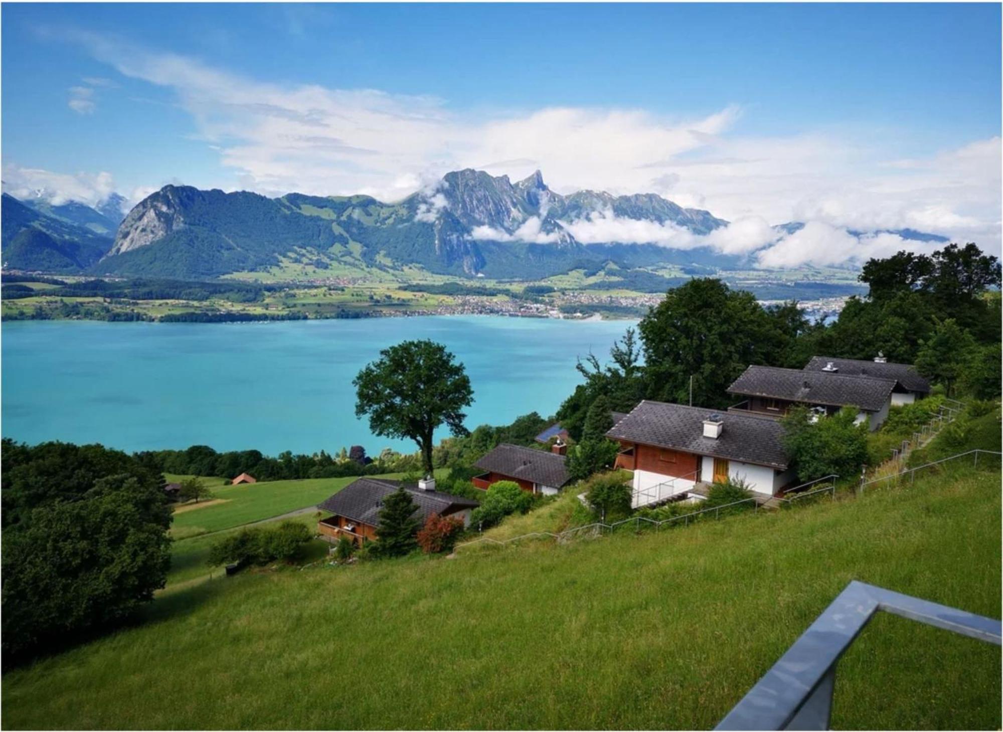 Chalet With View Of The Mountains And The Thun Lake Sigriswil Eksteriør billede