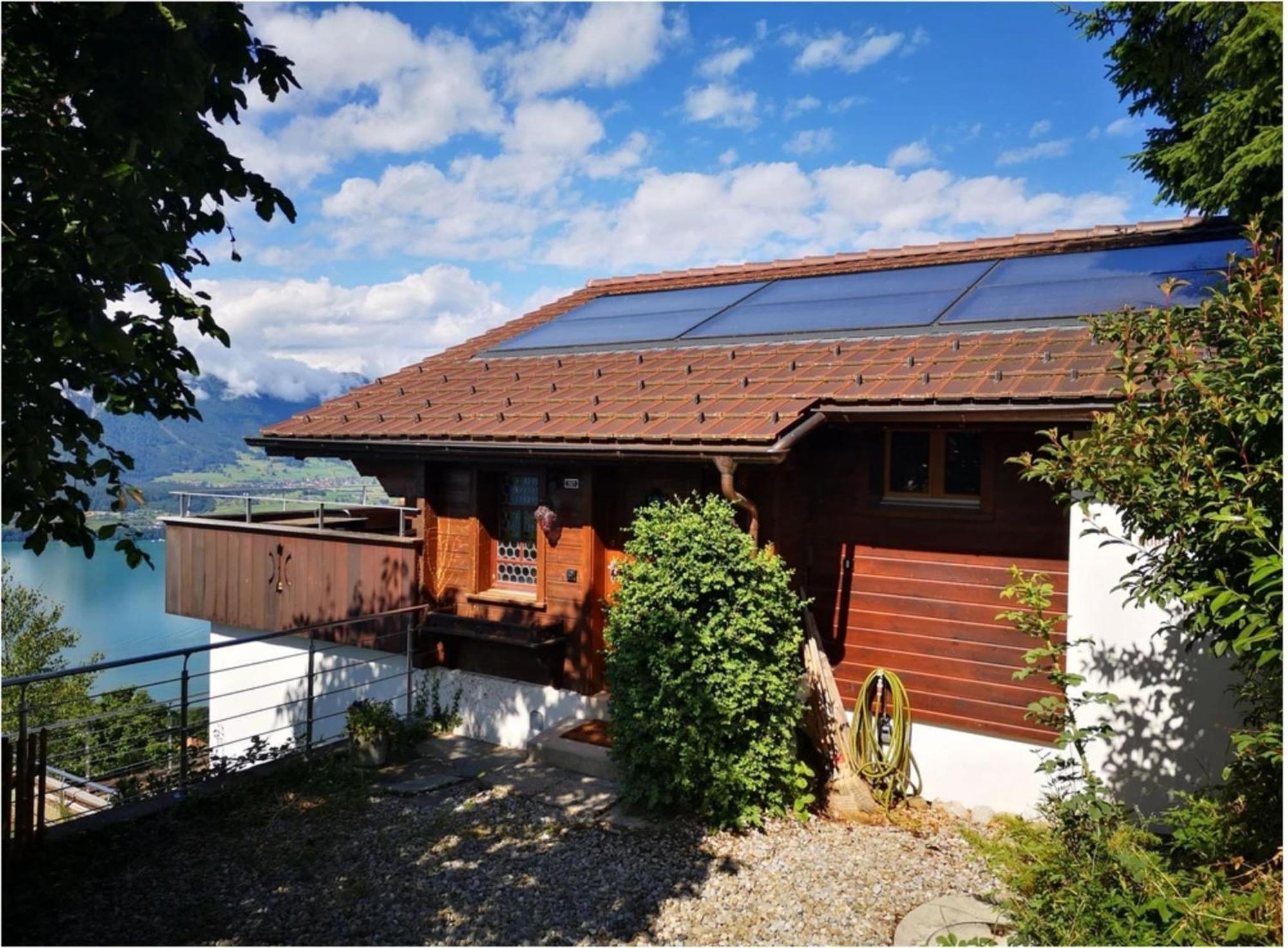 Chalet With View Of The Mountains And The Thun Lake Sigriswil Eksteriør billede