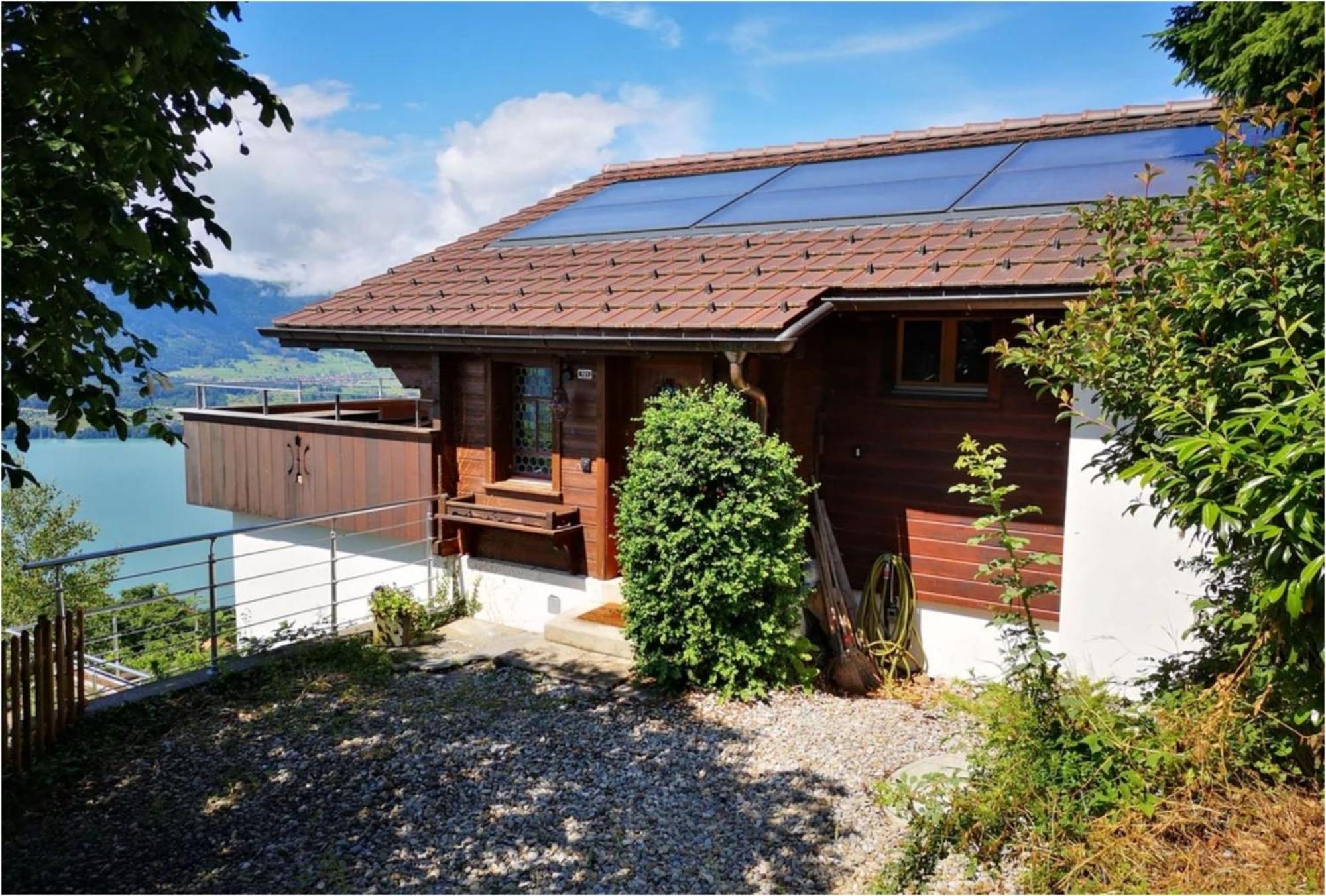Chalet With View Of The Mountains And The Thun Lake Sigriswil Eksteriør billede