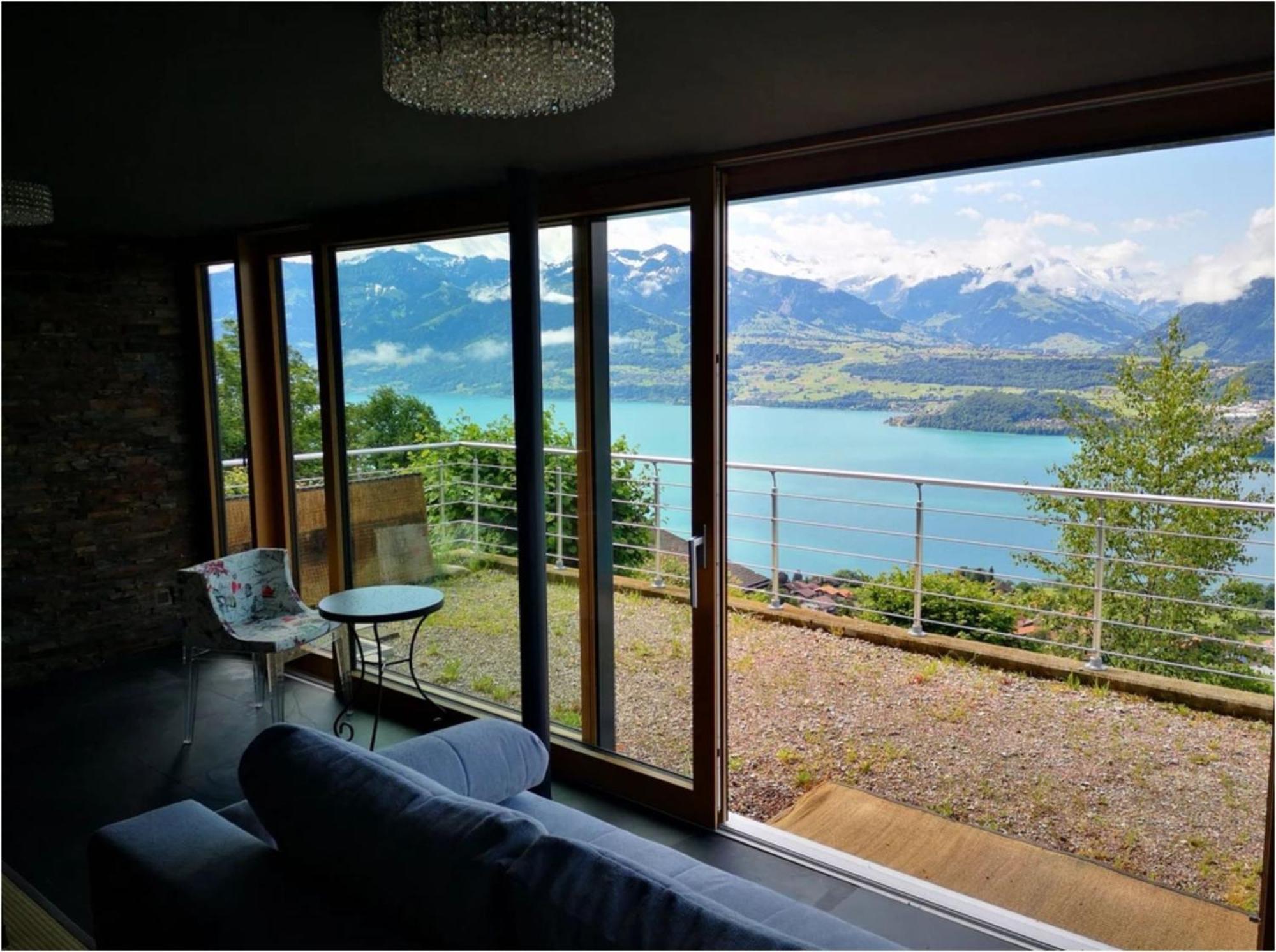 Chalet With View Of The Mountains And The Thun Lake Sigriswil Eksteriør billede