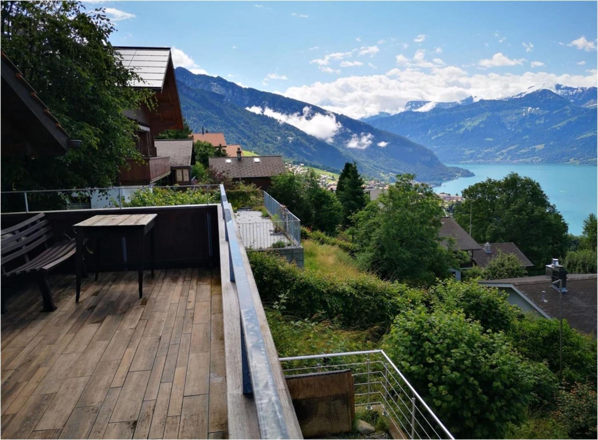 Chalet With View Of The Mountains And The Thun Lake Sigriswil Eksteriør billede