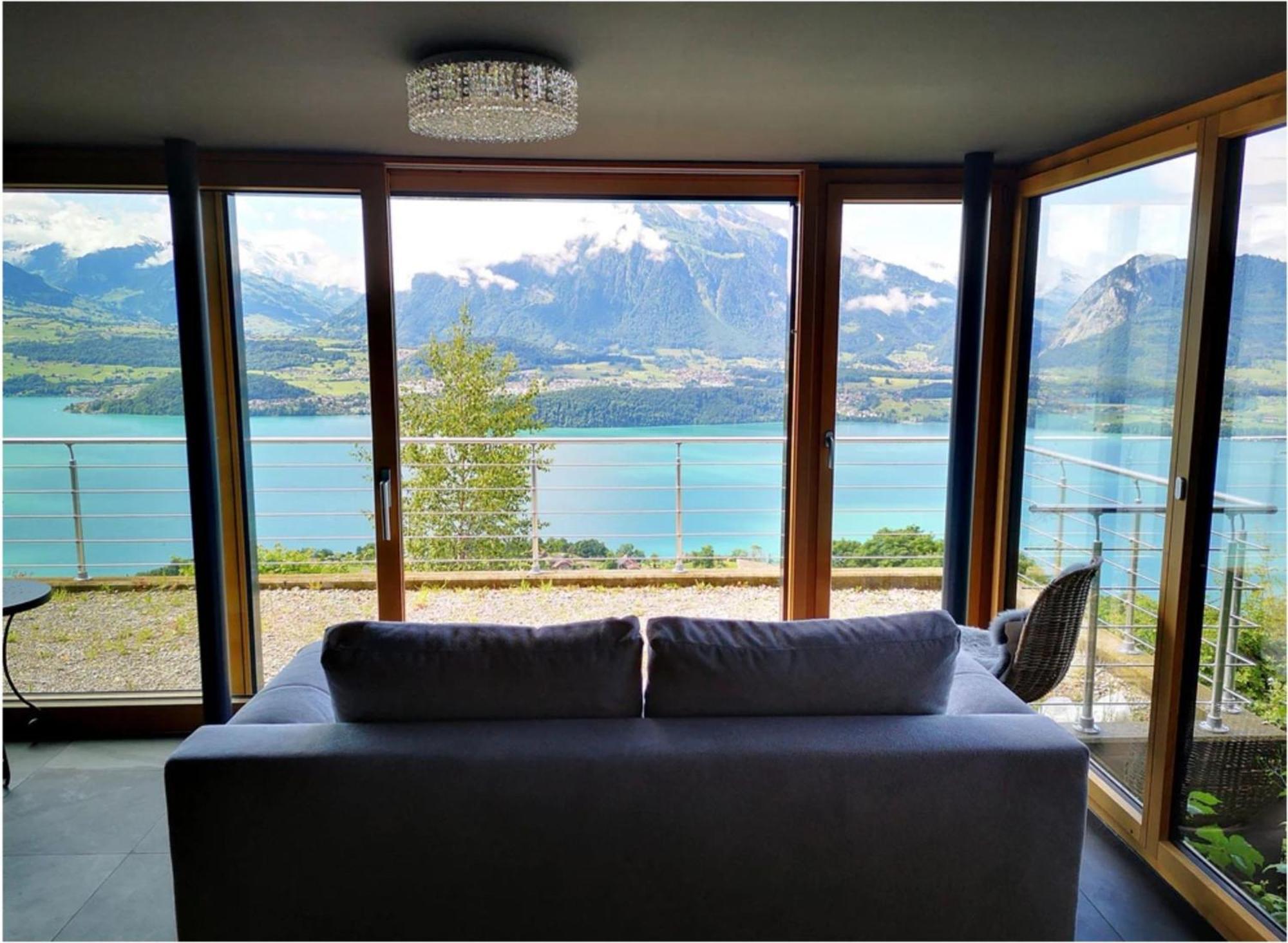 Chalet With View Of The Mountains And The Thun Lake Sigriswil Eksteriør billede